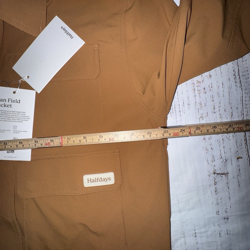 Halfdays Nan Field Jacket Medium Womens Nuthatch Brown Utility NWT $145 - Picture 4 of 6